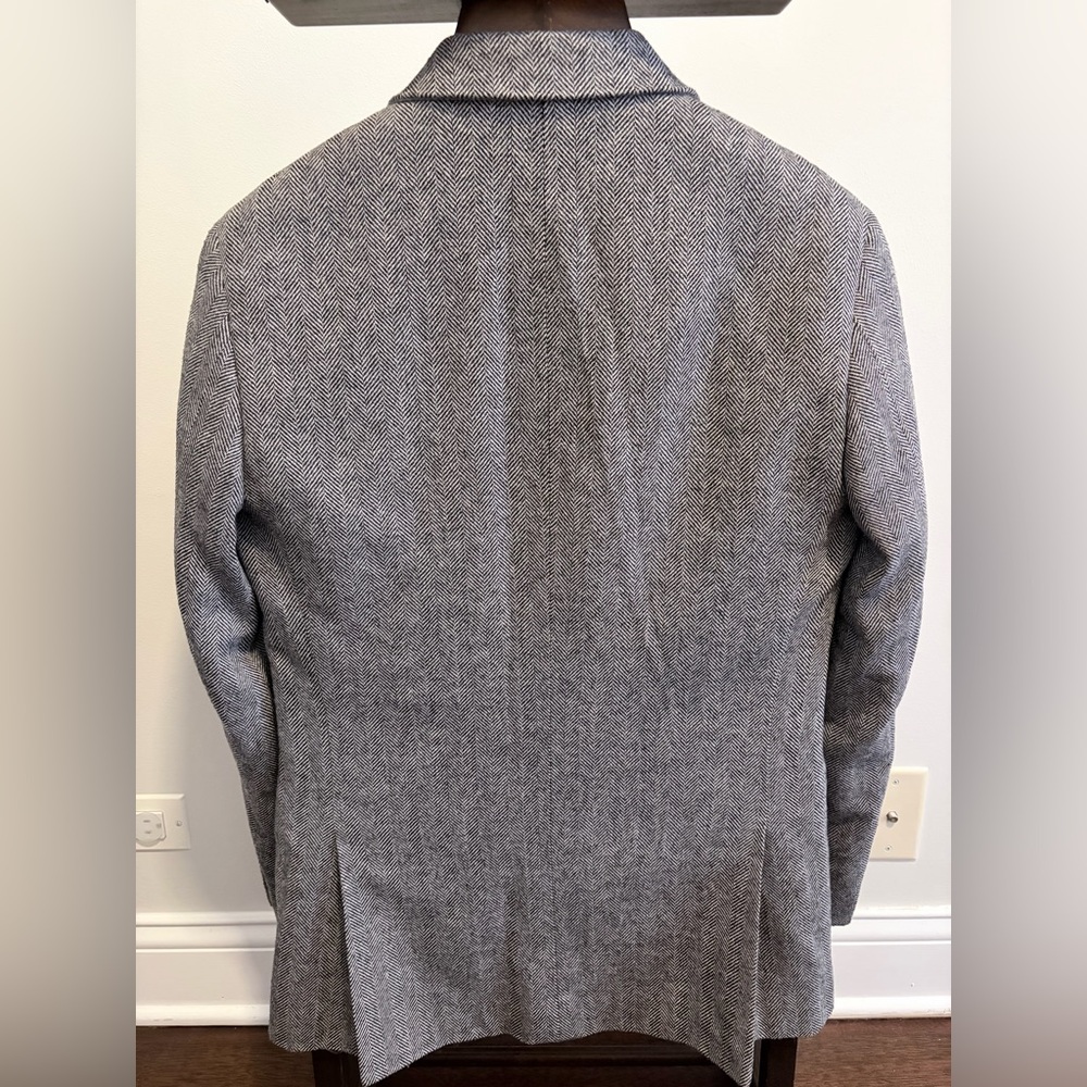 Slim-fit J. Crew Factory Thompson wool herringbone blazer, Men’s 38R - Picture 2 of 5